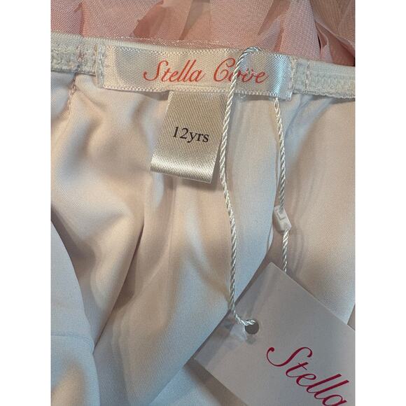 Stella Cove Girls White Swimsuit w/Perfume Bottle and Pink Petals Size 12 Y NWT - Picture 4 of 5